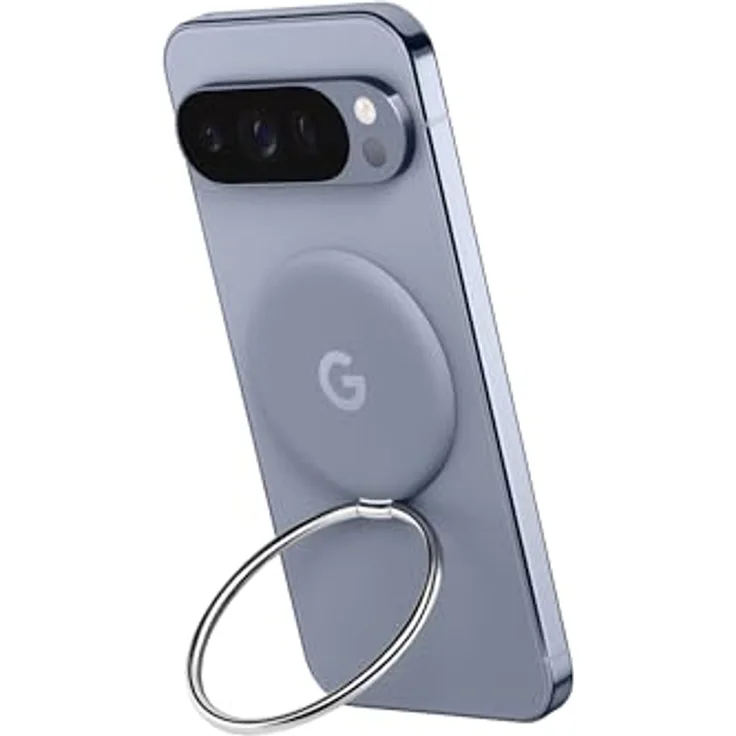 Google Pixelsnap Ring Stand, Smartphone Halterung für Pixel 10, grau mit magnetischem Design und verstellbarem Blickwinkel