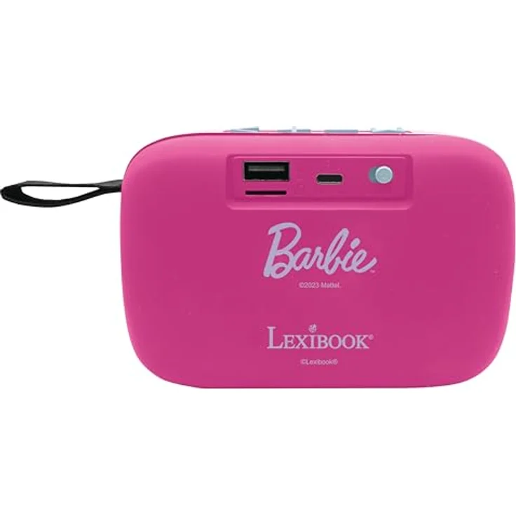 Lexibook Barbie Bluetooth tragbarer Lautsprecher, 10 Watt Stereo-Sound, 1200 mAh Akku, pink – Bild 2