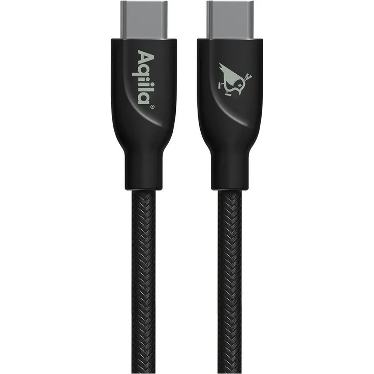 Aqiila Cablebird CB13, 3 Meter Lade- / Sync-Kabel USB-C zu USB-C, 240W, geflochtene Außenhülle