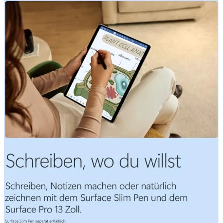 Microsoft Surface Pro 13" EP2-65073, 13" OLED Touchscreen, Snapdragon X2 Elite, 16GB RAM, 1000GB SSD, Windows 11 Home, schwarz – Bild 12