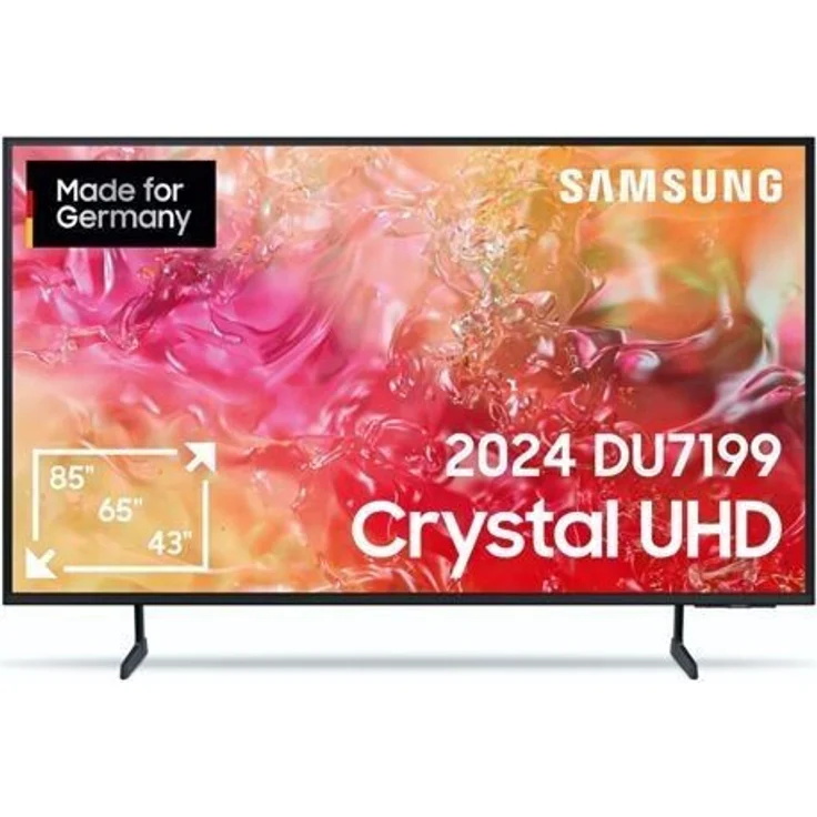 Samsung Crystal UHD 4K DU7199 Tizen OS™ Smart TV (2024), 50 Black – Bild 1