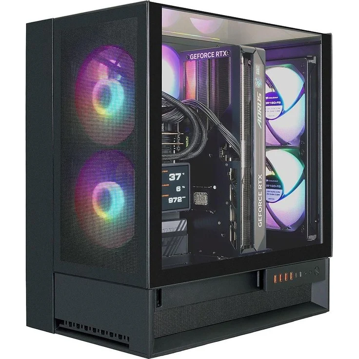 Hyrican COUGAR OmnyX BK 8148 Gaming-PC, Ryzen 9 9950X3D, 64GB RAM, 2TB SSD, GeForce RTX 5090 32GB, Windows 11 Home, Schwarz
