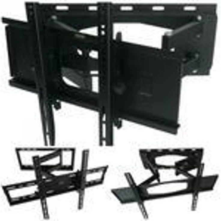 NEMAXX® MK07 TV-Wandhalterung, neigbar und schwenkbar für 32-55 Zoll Fernseher, VESA bis 600x400 mm, max. Belastung 35 kg, Schwarz