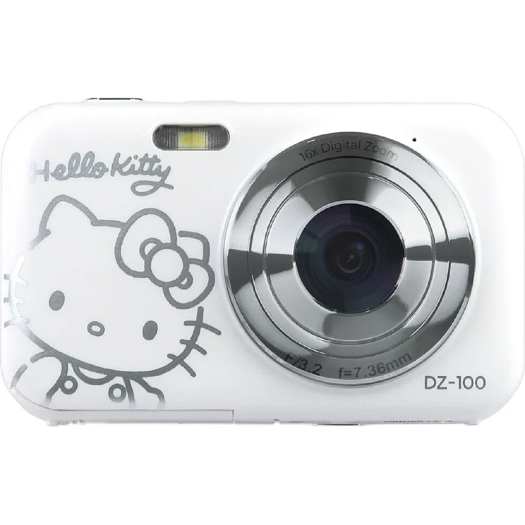Yashica DZ-100 Hello Kitty, 44 MP Kompaktkamera, 113 g, Weiß