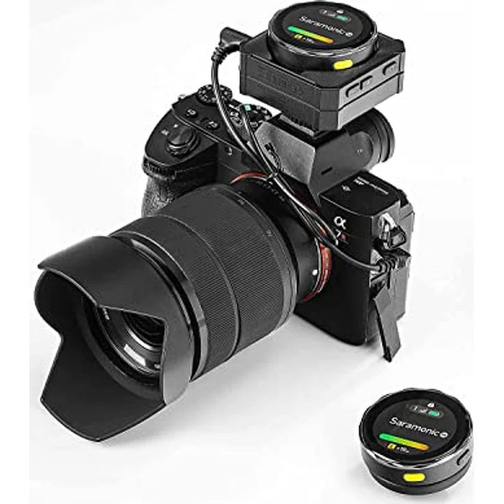 Saramonic BlinkMe B2 Wireless Mikrofon System mit OLED-Touchscreen, Magnetbefestigung und 15 Stunden Aufnahmezeit – Bild 3