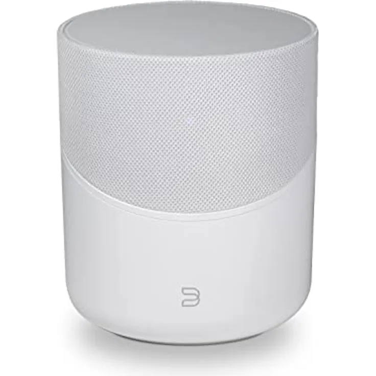 Bluesound Pulse M Omni-Hybrid kabelloser Musikstreaming-Lautsprecher mit Bluetooth - Weiß - kompatibel mit Alexa und Siri