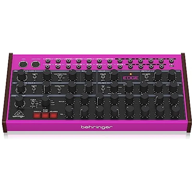 Behringer Edge Synthesizer, Analoger Drum Synthesizer mit 2 Oszillatoren, Hardsync, 8 Step Analog Sequencer und Patchfeld – Bild 2