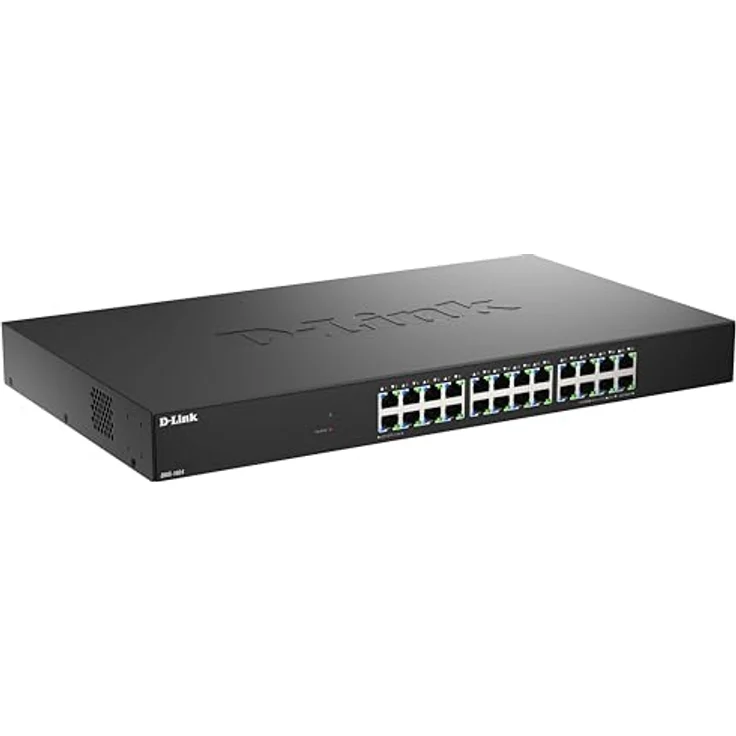 D-Link DMS-1024 24-Port Multi-Gigabit Unmanaged Switch, 2,5G Ethernet, Plug & Play, Metallgehäuse, Rackmontage, geräuscharm – Bild 3