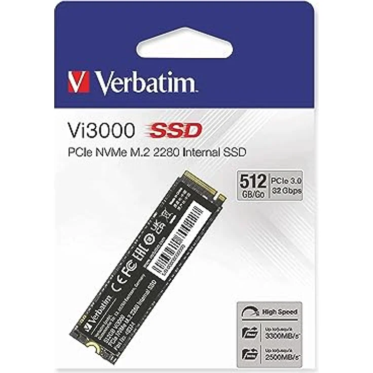 Verbatim SSD 512GB Vi3000 PCIe NVMe M.2