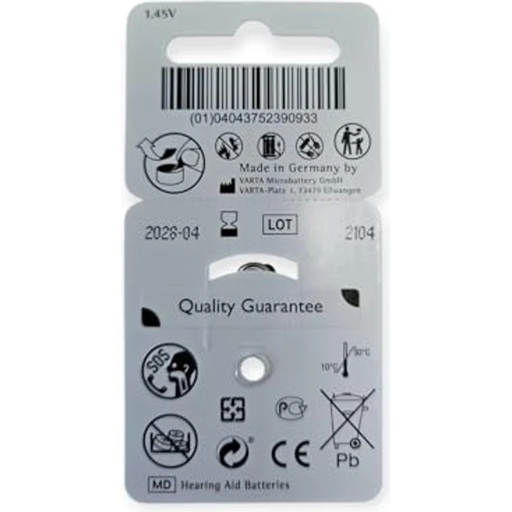 Phonak Hörgerätebatterien 312 PR41, 60er Pack mit 10x6er Blister, quecksilberfrei und langlebig, braun – Bild 2