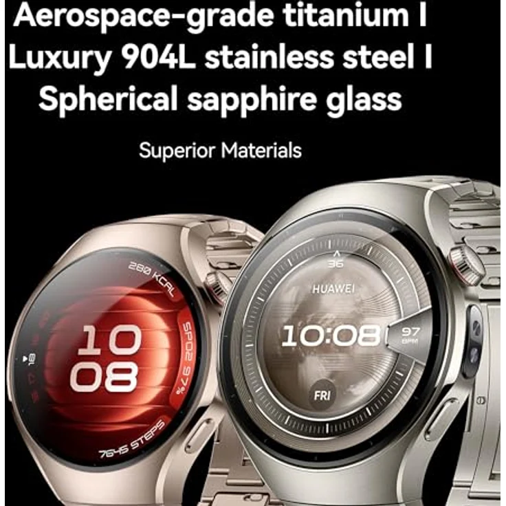 Huawei Watch 5 (42mm), Smartwatch mit Metallgehäuse und Fluorelastomer Armband in Aurora Grün, Fitness-Tracking und Gesundheitsüberwachung – Bild 7