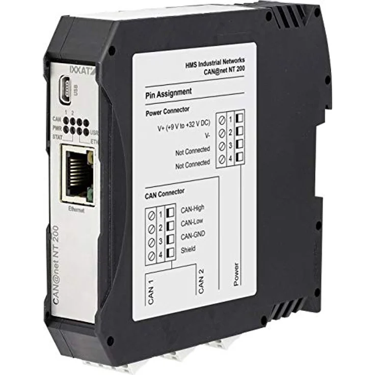 Ixxat CAN@net NT 200, CAN-Ethernet Gateway mit 2 CAN-Kanälen, flexiblem Zugriff über TCP/IP, VCI-Treiber für Windows – Bild 2