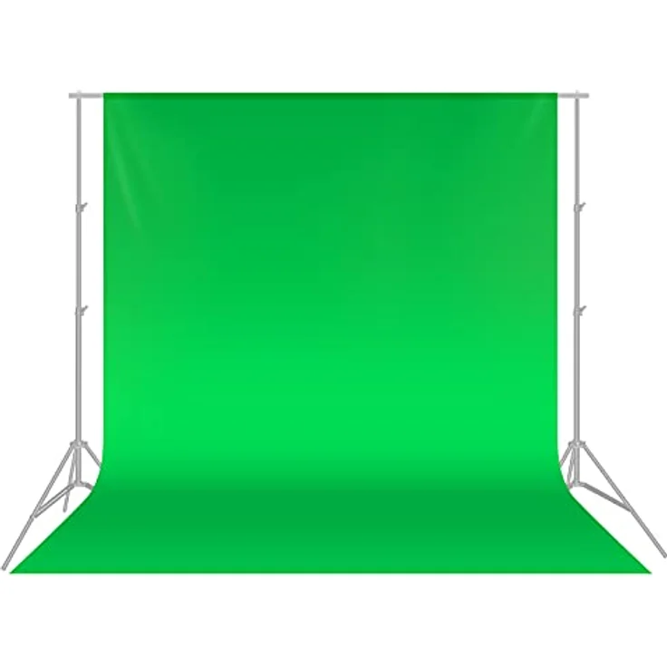 Neewer 10 x 12 ft/3 x 3,6 m Pro Foto Studio 100% Pure Musselin klappbar Hintergrund Hintergrund für Fotografie, Video und Gartenblick (nur Hintergrund) - Grün – Bild 2