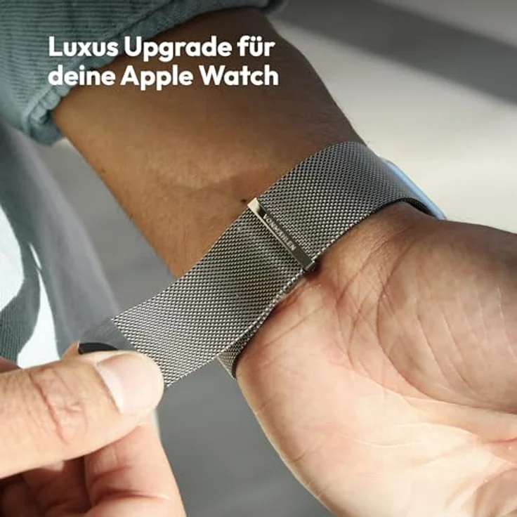 Vonmählen Milanese Loop 2 Armband für Apple Watch 40 | 41 | 42 mm, Silber, Versandkostenfrei – Bild 5