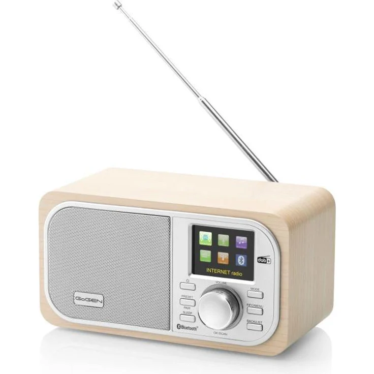 GoGen IR237BTDAB, Digitales Radio mit Bluetooth und DAB+ Empfang, Schwarz