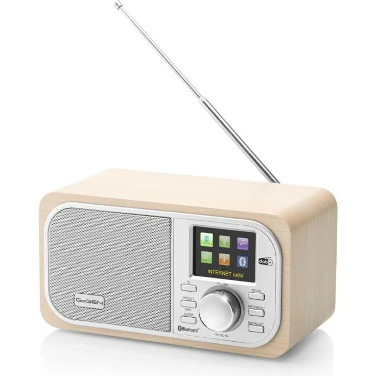 GoGen IR237BTDAB, Digitales Radio mit Bluetooth und DAB+ Empfang, Schwarz