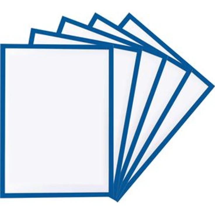 Magnetoplan Inforahmen 1130303 magnetofix, A4, Rückseite magnetisch, blau, 5 Stück