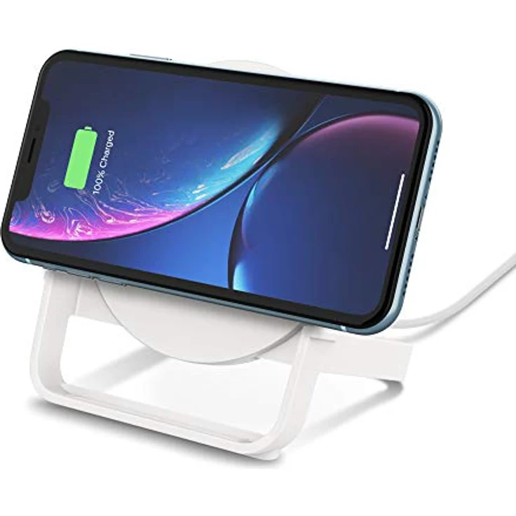Belkin 10 W Wireless Charging Stand mit Micro-USB Kabel und Netzteil, weiß – Bild 5