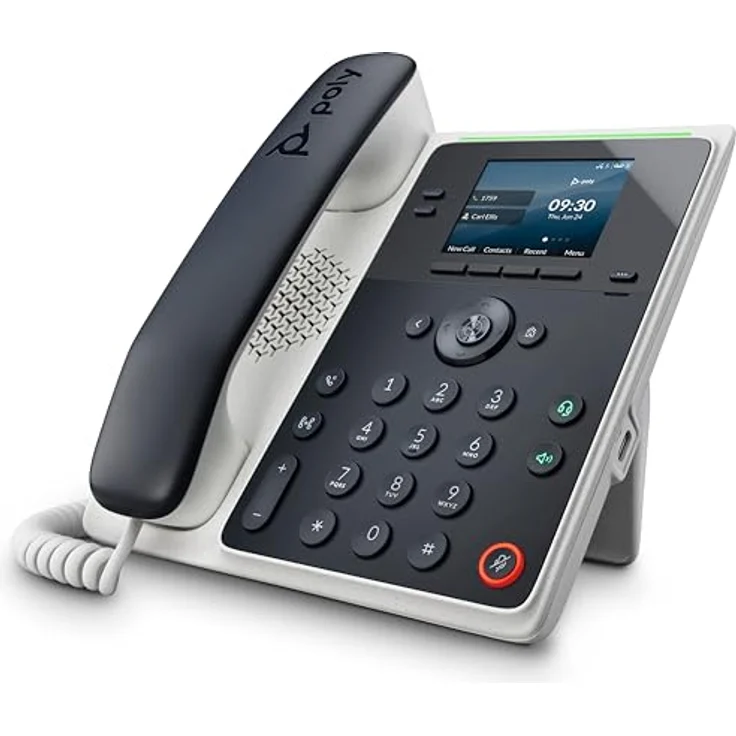 HP Poly Edge E100 IP Telefon, PoE-fähig mit Hintergrundgeräuschreduzierung und modernem Design – Bild 4