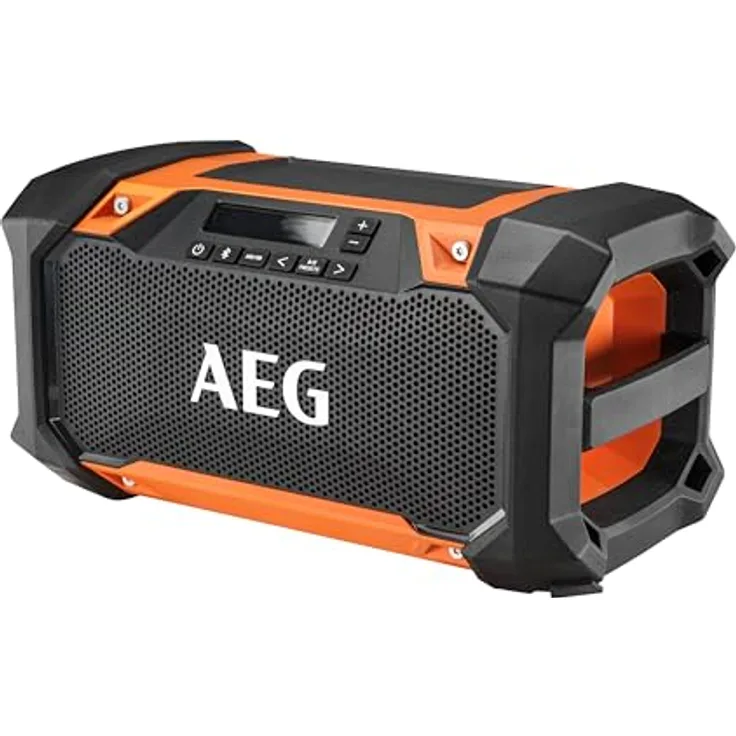 AEG - Radio 18 V, Bluetooth-Verbindung, Reichweite bis zu 30 m, 30 W, USB-Buchse, AM/FM-Band, LCD-Display (ohne Batt. und Ladegerät) - BRSP18-0