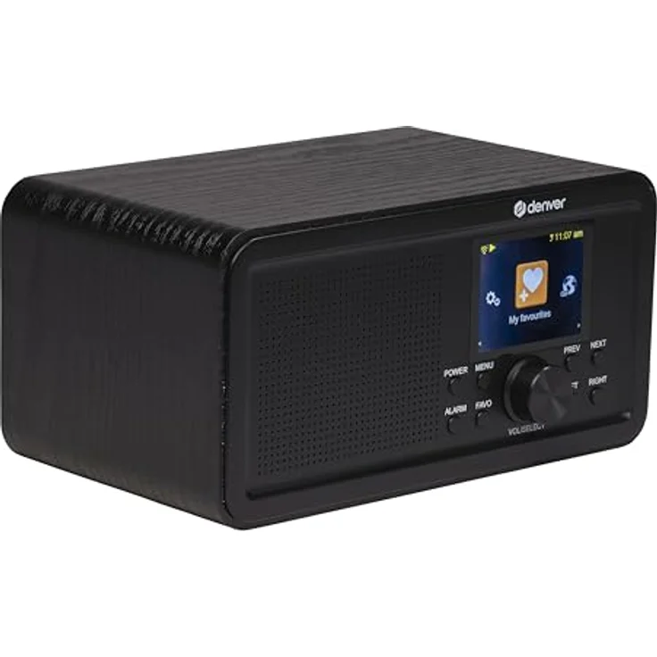 Denver DIR‑200 Internetradio, smart kompakt DAB+ FM, 2,4″ Farbdisplay, Bluetooth 5.0, Dual-Alarme, Netz- und Batteriebetrieb – Bild 2
