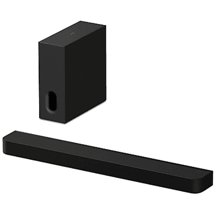 SONY BRAVIA Theatre Bar 7 + Sub HT-A7100B, Soundbar mit Subwoofer, 360 Spatial Sound Mapping, Dolby Atmos, Schwarz