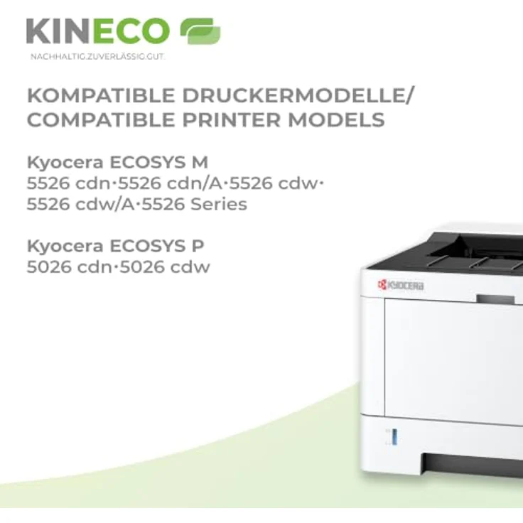 Kineco TK5240 Multipack Toner, Schwarz und Farben, hohe Ergiebigkeit für Kyocera Ecosys M5526cdw P5026cdn, Reichweite bis 4000/3000 Seiten – Bild 4