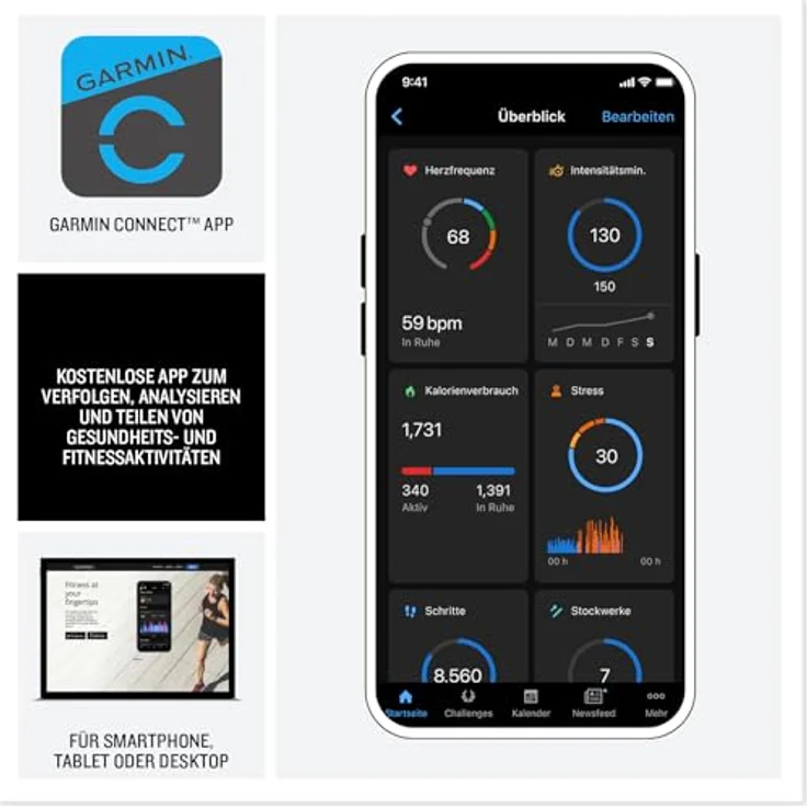 Garmin Fenix 8 Pro (47 mm, 4G), Multisport-Smartwatch mit inReach-Technologie und SOS-Notruf-Funktion – Bild 6