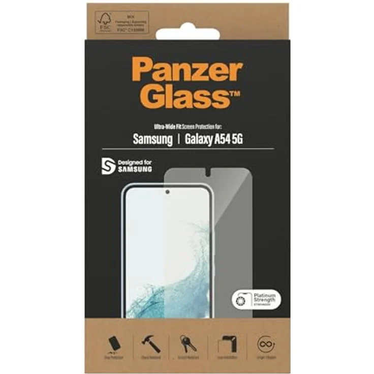 PanzerGlass - Screen Protection Samsung Galaxy A54 5G - Ultra Wide Fit – Bild 4