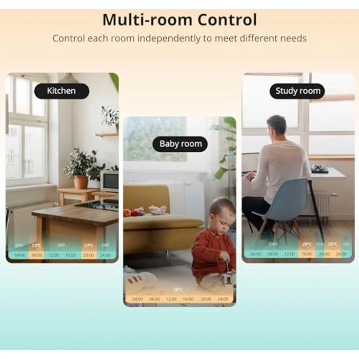 SONOFF Smart Heizkörperthermostat TRVZB, Zigbee Thermostat mit App-Funktion, kompatibel mit Amazon Alexa/Home Assistant, unterstützt Öffnungsverhältnisse von 0-100% – Bild 5