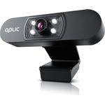 Aplic Full HD-Webcam (Full HD, 1920x1080P @ 25 Hz, 4 Hilfslichter / Szenelicht, 5P Linse, Mikrofon)