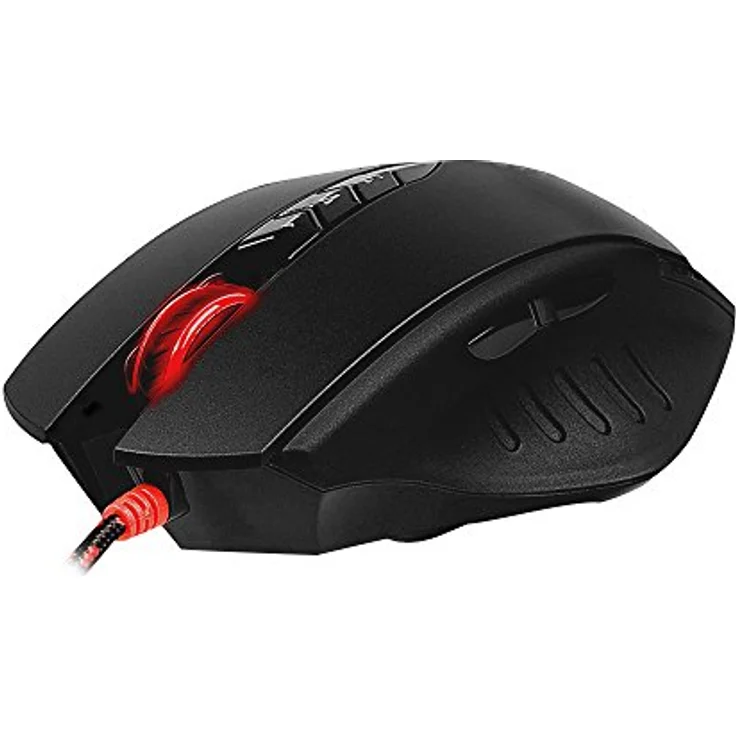 Bloody V8MA, Kabelgebundene Gaming Maus mit 3200 DPI, Metal Glides und AHEAD-Technologie, schwarz – Bild 4