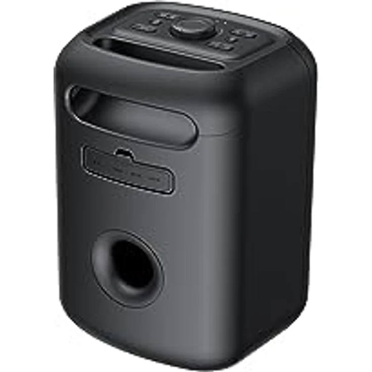 GRUNDIG Party Hit Bluetooth Lautsprecher, Musikbox, 90 Watt Gesamtausgangsleistung, 10 m Reichweite, bis zu 12 Stunden Akkulaufzeit, RGB Lichteffekte, TWS, Aux-Eingang, Powerbankfunktion, Schwarz – Bild 4