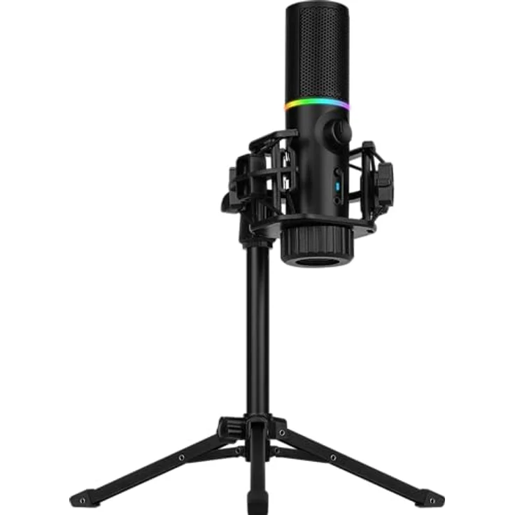 Streamplify MIC RGB Mikrofon, USB-A, schwarz - inkl. Dreifuß – Bild 5