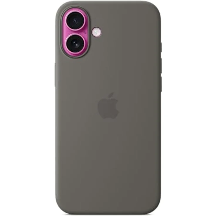 Apple iPhone 16 Plus Silikon Case mit MagSafe – Steingrau, MagSafe Kompatibilität, Mikrofaserfutter, Kamera­steuerungsfunktion – Bild 3