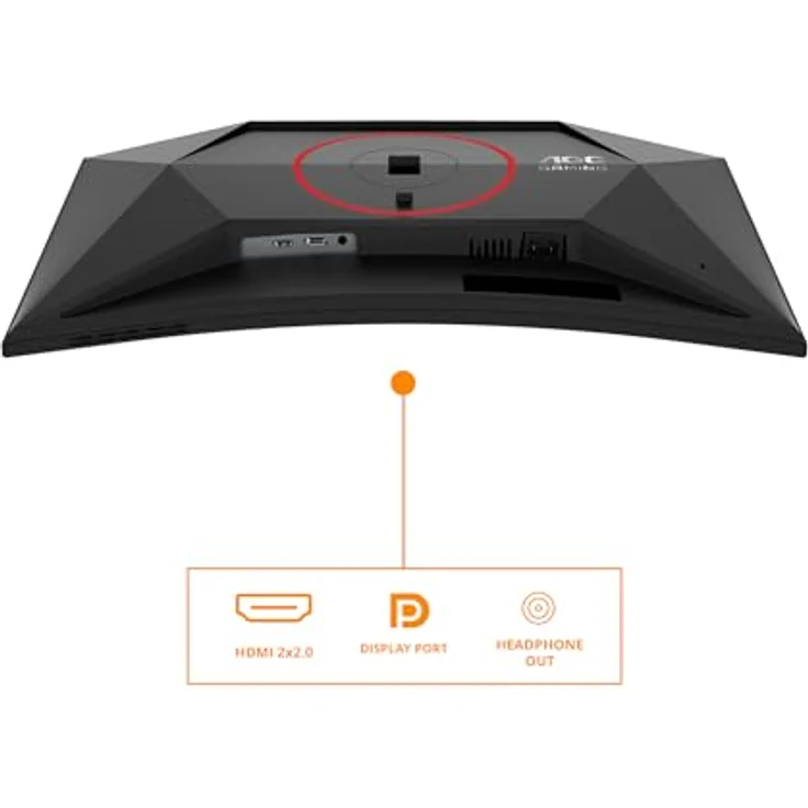 AOC Gaming Monitor C27G4Z2, 27 Zoll Curved, FHD, 260Hz, 0.3ms MPRT, HDR10, FreeSync Premium, Höhenverstellung, Schwarz – Bild 4