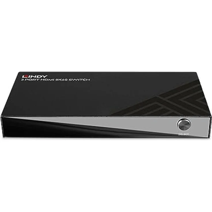 LINDY 3 Port HDMI 8K60 Switch, Hochwertiger Video-Switch für 8K Auflösung, grau – Bild 3