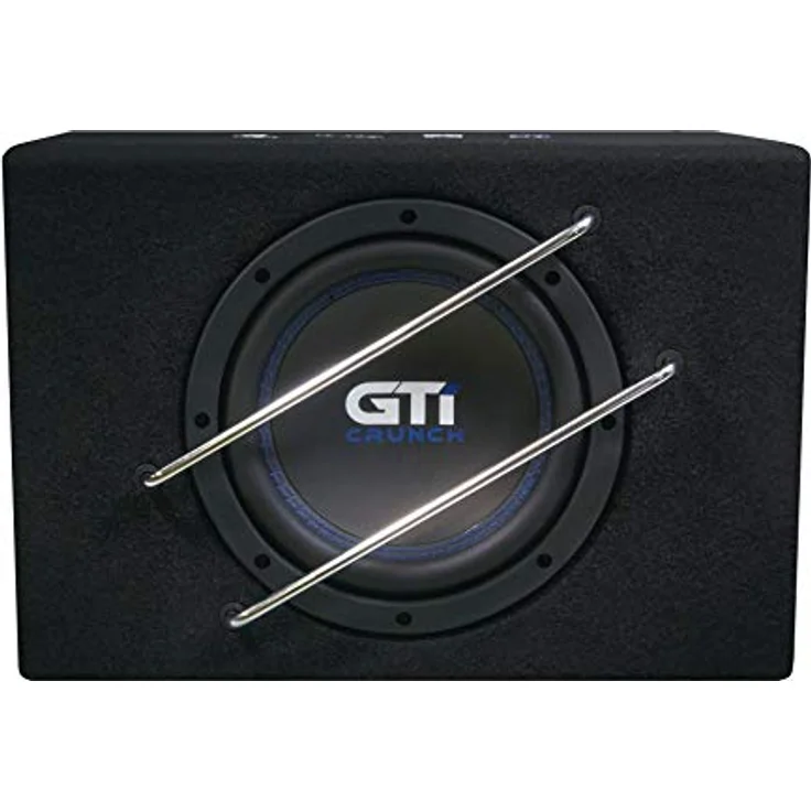 Crunch GTI 800A Aktivsubwoofer, 20 cm Bassreflex Subwoofer mit 200 W RMS, regelbarem Bass-Boost und Tiefpass – Bild 4