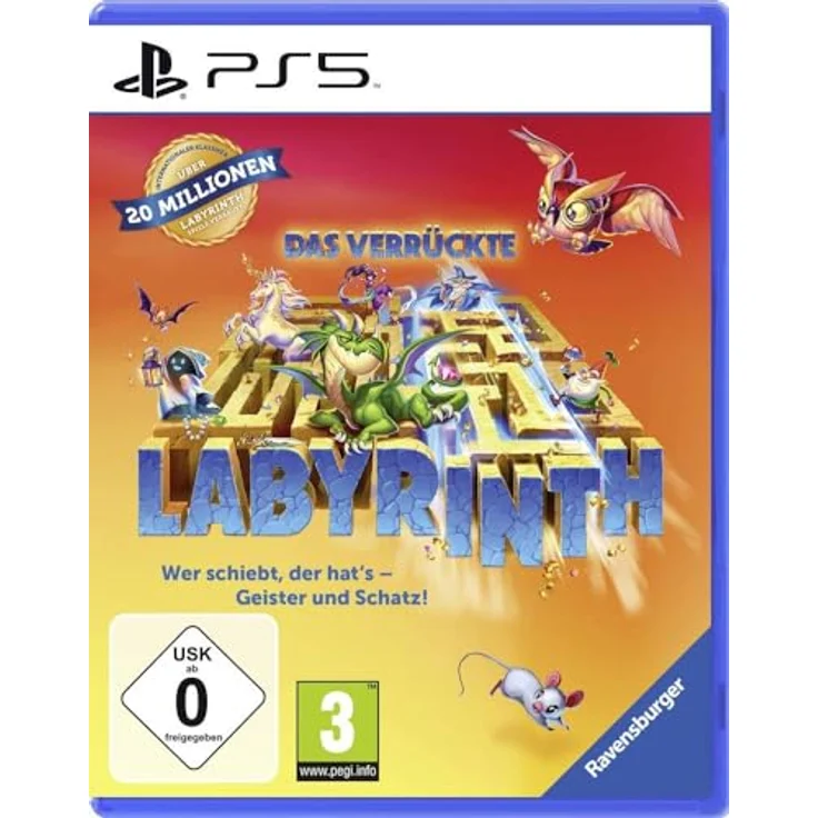 MARKT + TECHNIK Das verrückte Labyrinth - PS5 Spiel mit neuem Gewand, inkl. Junior Labyrinth, für 1-4 Spieler, mehrsprachig – Bild 2