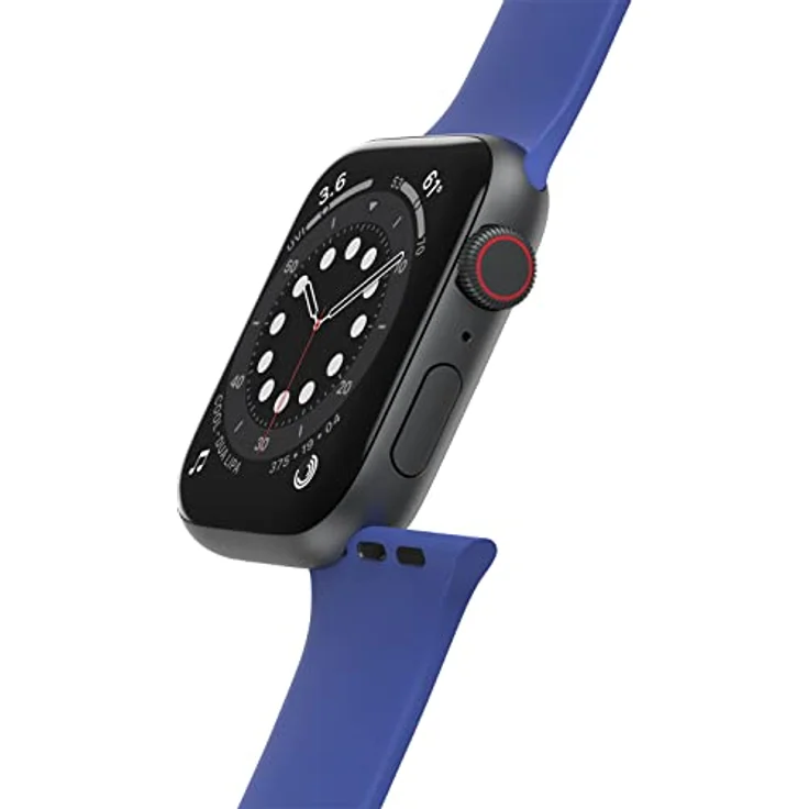 OtterBox All Day Uhrenarmband für Apple Watch Series 9/8/7/6/SE 2. gen/SE 1. gen/5/4/3 - 42mm/44mm/45mm, Blau/Lila - Strapazierfähiges Silikonband, angenehme Haptik, antimikrobiell – Bild 4