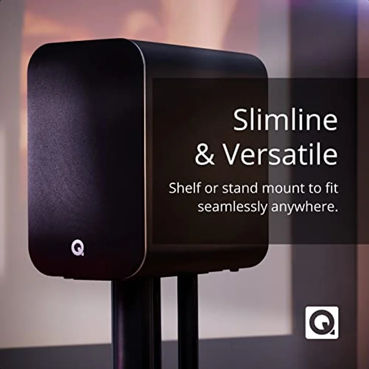 Q Acoustics M20 HD Lautsprecher, kabelloses Musiksystem, Bücherregal-Lautsprecher im Paar, Weiß – Bild 4