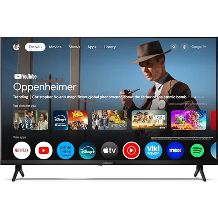 SHARP 32GF2265E, 32 Zoll HD Ready Google TV, Gaming & Streaming LED Smart TV ohne Rahmen mit HDMI ARC, HDR10, Bluetooth, Netflix, Prime, YouTube, Disney+, Apple TV – Bild 3