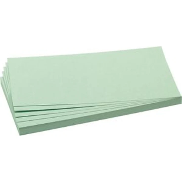 Franken Moderationskarten UMZ 1020 19, 500 Stück, Rechteck, hellgrün, 9,5 x 20,5 cm – Bild 1