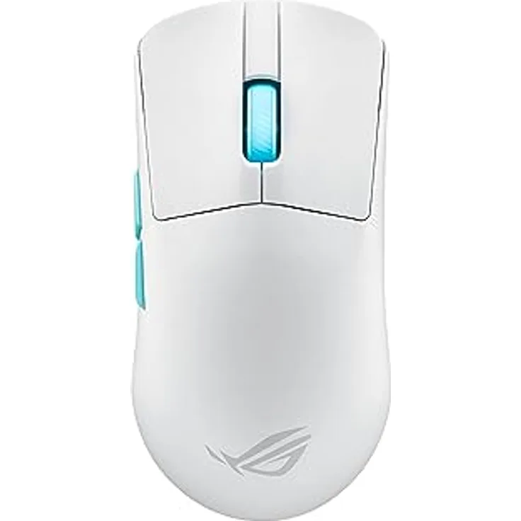 ASUS ROG Harpe Ace Aim Lab Edition White RGB Gaming Maus weiß (kabellos, 2,4 GHz RF, Bluetooth, USB, optischer ROG AimPoint-Sensor 36.000 dpi, ROG Micro Switches, fünf programmierbare Tasten)