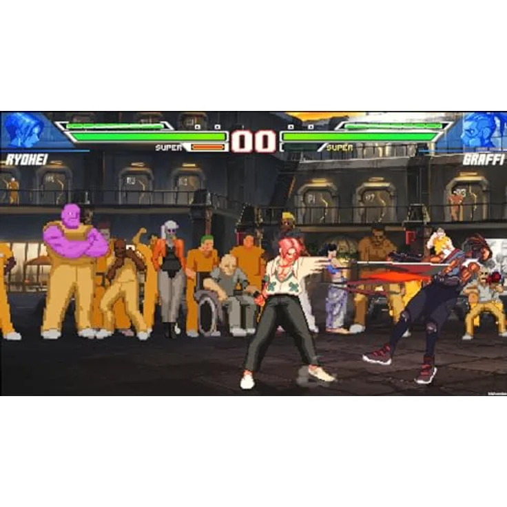 Numskull Games Blazing Strike - PS5, Klassisches 2D-Kampfspiel mit 14 einzigartigen Charakteren und GGPO für lagfreie Online-Kämpfe - Schwarz – Bild 2