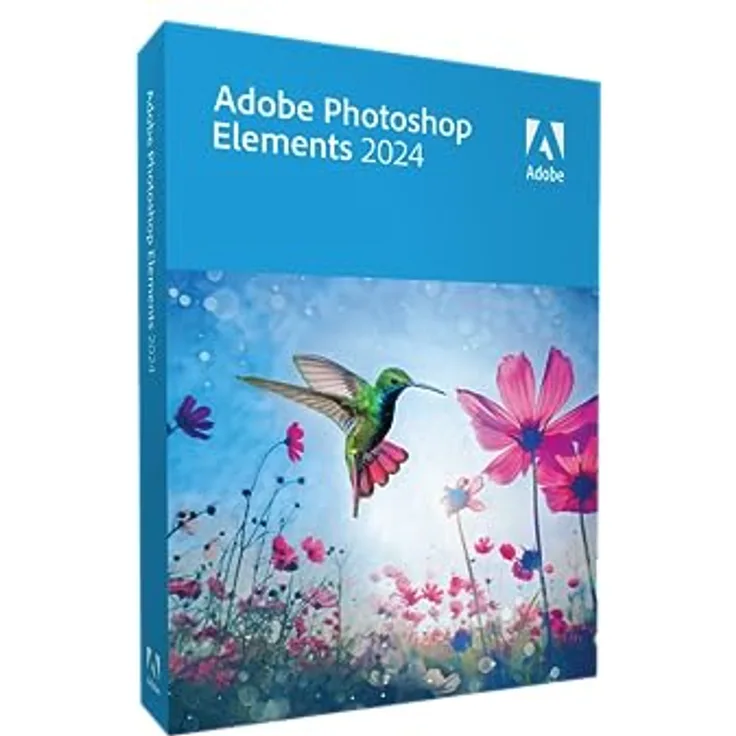 Adobe Photoshop Elements 2024|Standard |1 Gerät | PC/Mac | unbefristet | Box inkl. Aktivierungscode