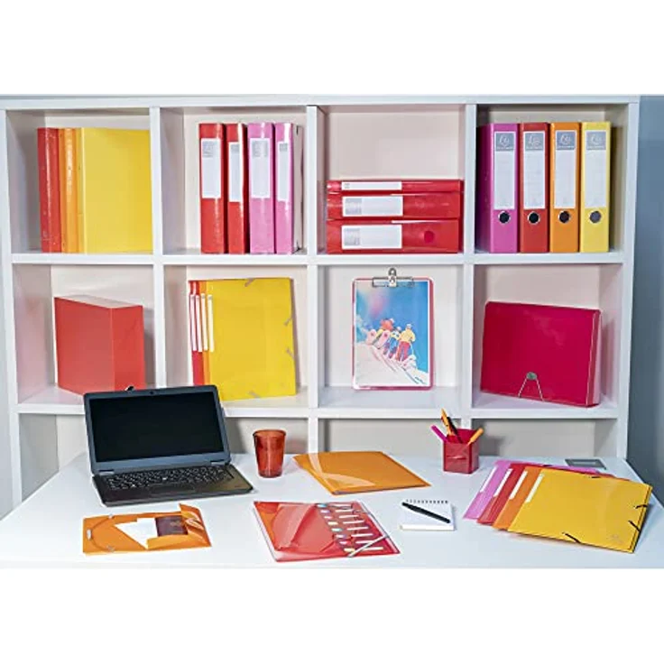 EXACOMPTA Präsentationsordner, Ringbuch Manila-Karton Iderama, mit Gummizug, 320x250mm, A4 – Bild 5