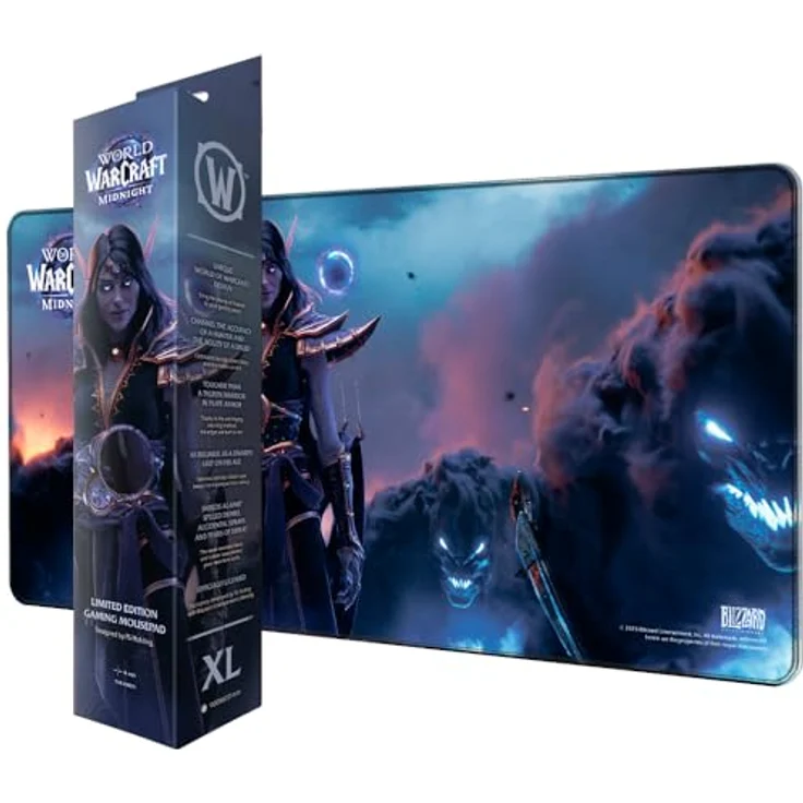Blizzard World Of WarCraft: Midnight Xalatath XL-Mousepad mit Premium-„Speed“-Oberfläche, wasserabweisend und rutschfester Gummibasis – Bild 2