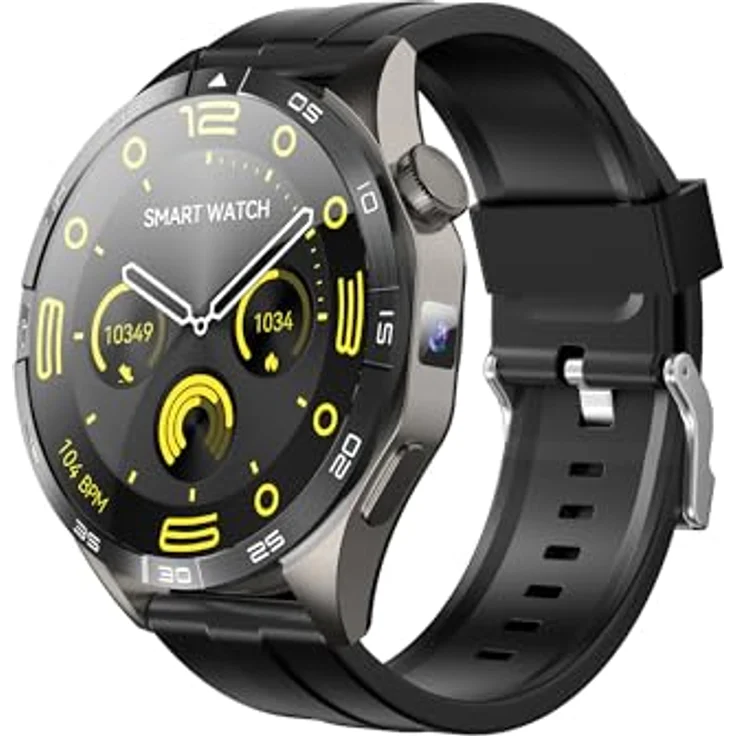 VALDUS VG52 PRO (2025) Grey, Gesundheitsuhr Smartwatch mit Telefoniefunktion, 1,43 Zoll AMOLED Display, 2GB RAM, 16GB ROM, 750mAh Akku, GPS, WLAN, Bluetooth – Bild 2
