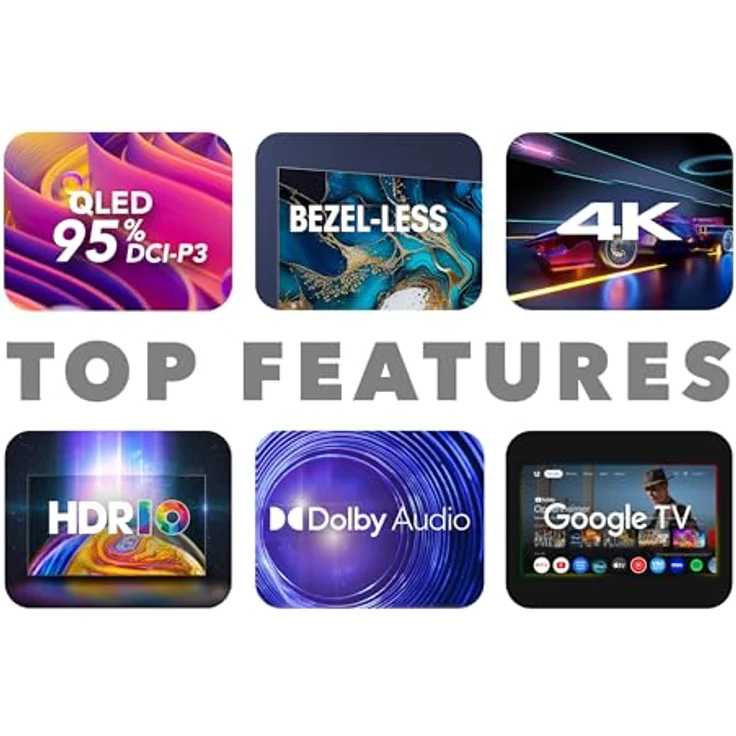 Smart Tech 55QG06K, 55 Zoll (139 cm) UHD-QLED Smart TV mit Google TV, Netflix, YouTube, Prime Video, Disney+, TED, DAZN – Bild 3